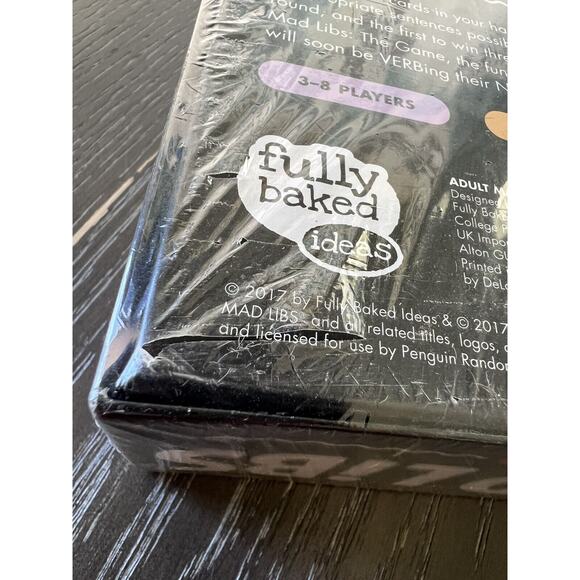 Adult Mad Libs Card Game Demo Copy 2017 Fully Baked Ideas, New and Sealed - Picture 4 of 6